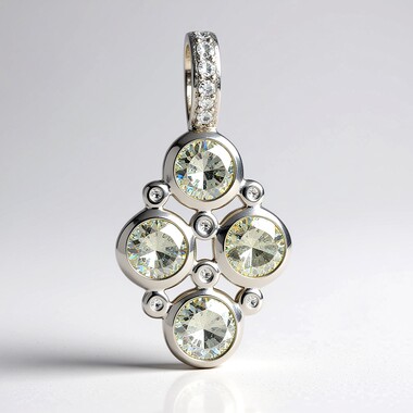 Pendentif en argent et Spectrolite