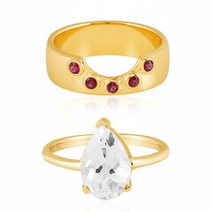 Edelstein-Silberringe (de Melo)