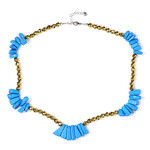 Edelstein-Silberhalskette