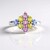 Anello in argento con Zaffiro Ceylon Rosa