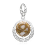 Dinosaur Bone Silver Pendant