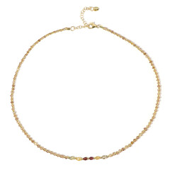 Zilveren halsketting met kanariegele zirkonen (Adela Silber)