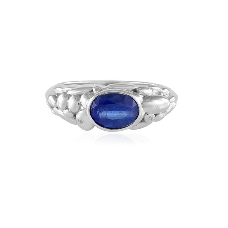 Bague en argent et Kyanite du Népal (SAELOCANA)