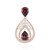 Colgante en plata con Zircón rosado (Adela Silber)