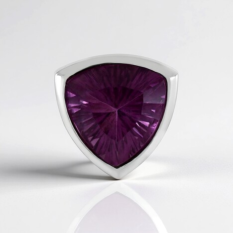 Ciondolo in argento con Fluorite Rosa (MONOSONO COLLECTION)