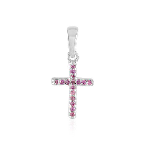 Rhodolith-Silberanhänger