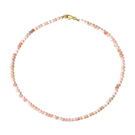 Collier en argent et Opale rose
