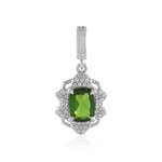 Russian Diopside Silver Pendant