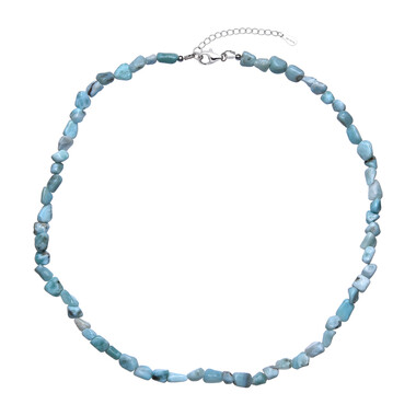 Larimar-Silberhalskette