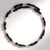 Collier ras du cou en acier et Hématite noire (Riya)