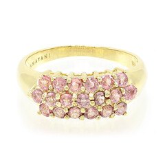 Bague en or et Saphir Padparadscha non chauffé (AMAYANI)