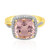 Anello in oro con Morganite Brasiliana AAA (AMAYANI)