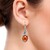 Pendientes en plata con Ámbar báltico cognac (dagen)