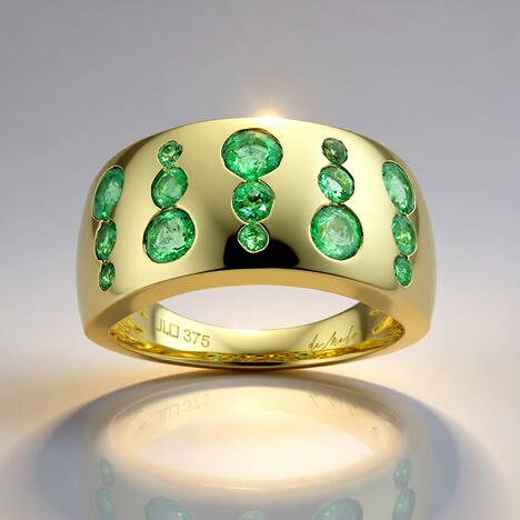 Anello in oro con Smeraldo Colombiano (de Melo)