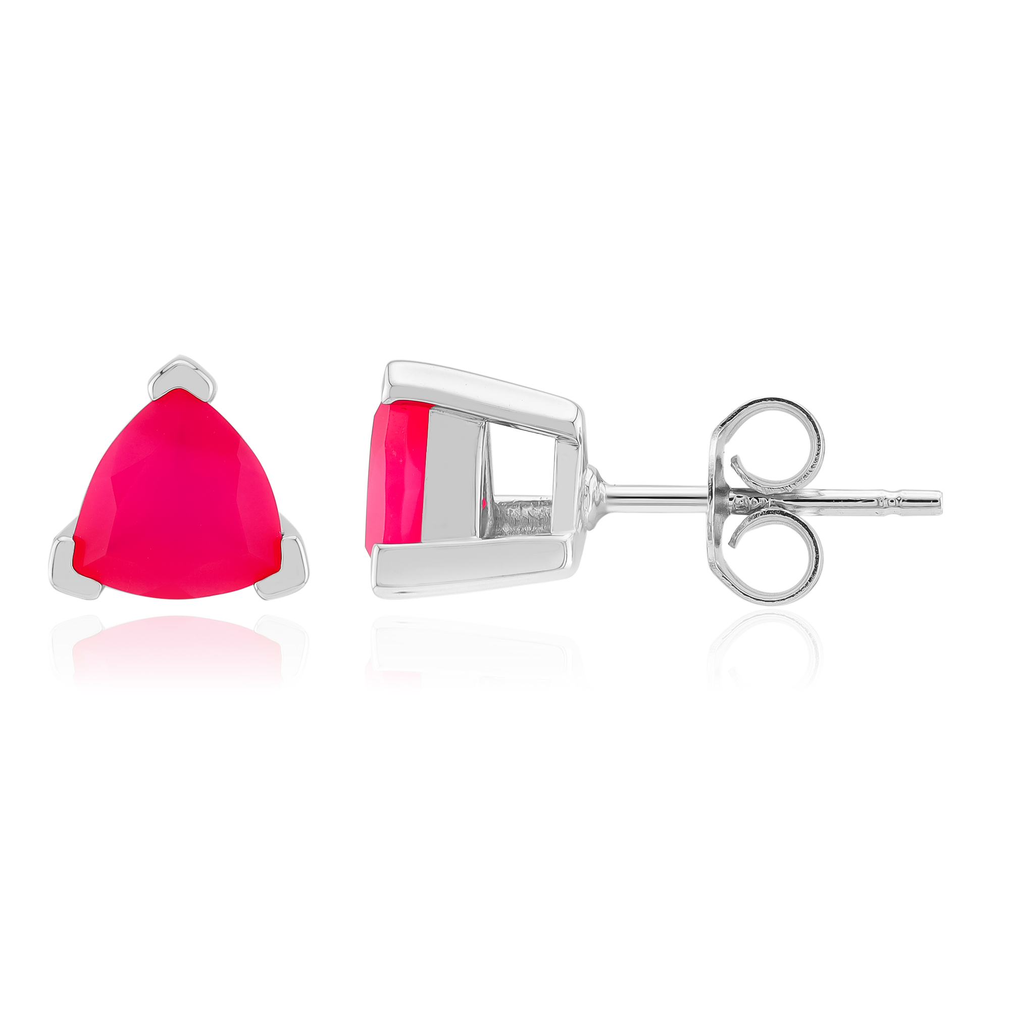 Orecchini con Sfera di Calcedonio e Argento 925 - Orecchini a Sfera