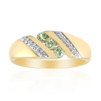 Anello in oro con Demantoide del Madagascar