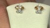 Pendientes en plata con Citrino de Madeira (Granulieren)