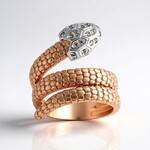 Anello in argento con Diamante Argyle Rose de France I1 (Annette)