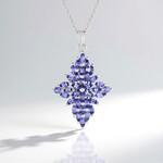 Collana in argento con Tanzanite