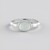 Bague en argent et Calcédoine d'eau
