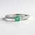 Anello in argento con Smeraldo Russo