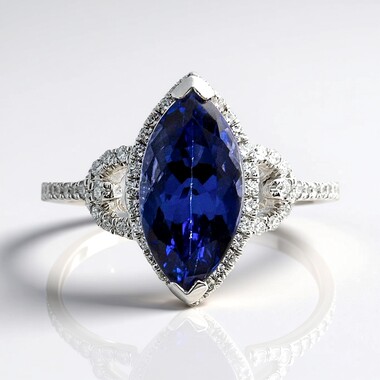 14K AAA Tanzanite Gold Ring (CIRARI)