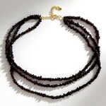 Collana in argento con Granato Mozambico
