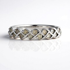 Anello in argento con Diamante Cioccolato I2