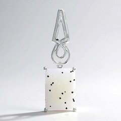 Ciondolo in argento con Agata Glitter