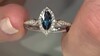 Gouden ring met een Blauwe Ceylon saffier (CIRARI)
