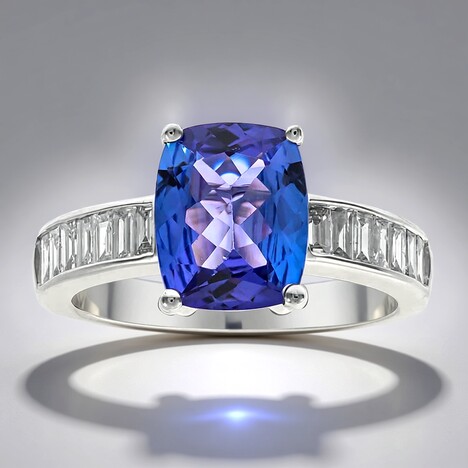 Bague en or et Tanzanite AAA (CIRARI)