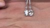 Pendientes en plata con Topacio blanco