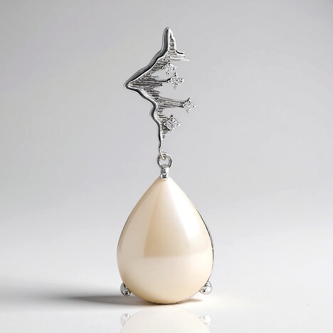 Pendentif en argent et Nacre (SAELOCANA)