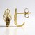 Orecchini in oro con Diamante Champagne I2 (Ornaments by de Melo)
