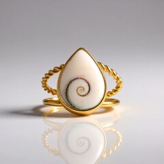 Anello in argento con Occhio di Shiva