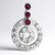 Ciondolo in argento con Rubellite