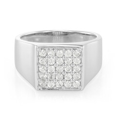 Bague pour homme en argent et Zircon