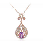 Collier en argent et Améthyste