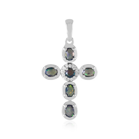 Mezezo-Opal-Silberanhänger