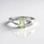 Anello in argento con Ametista Verde