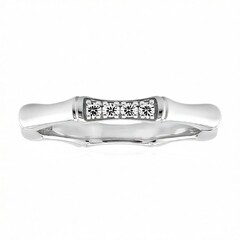 Zilveren ring met zirkonen