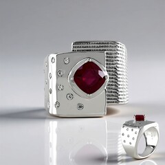 Anello in argento con Rubino del Madagascar (de Melo Essence)