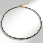 Collana in argento con Crisoberillo Occhio di Gatto