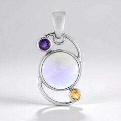Ciondolo in argento con Ametrina