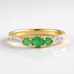 Anello in argento con Smeraldo Socoto