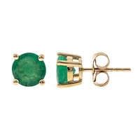 Orecchini in oro con Smeraldo Zambia AAA