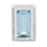 Pendentif en argent et Topaze bleu ciel (MONOSONO COLLECTION)