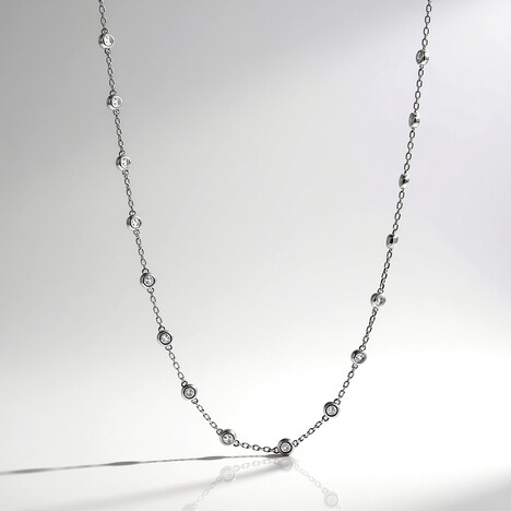 Collana in oro con Diamante SI2 (H) (CIRARI)