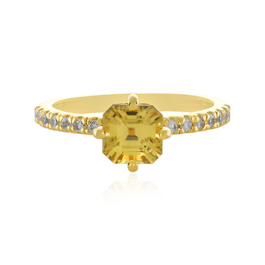 Anello in argento con Zircone Giallo