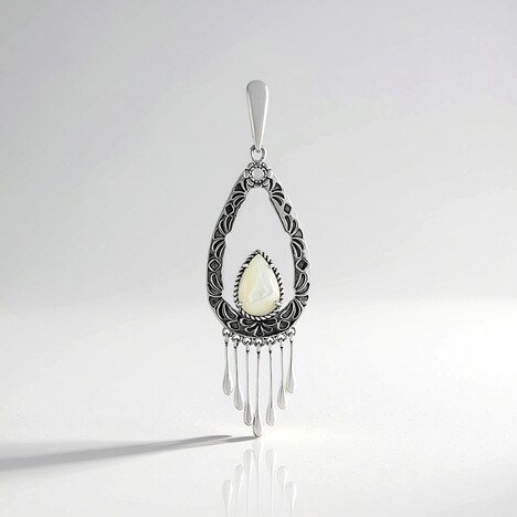Ciondolo in argento con Madreperla (Desert Chic)